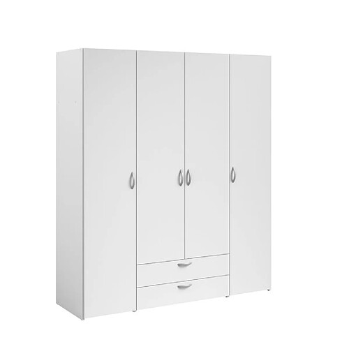 But Armoire 4 portes 2 tiroirs - Blanc