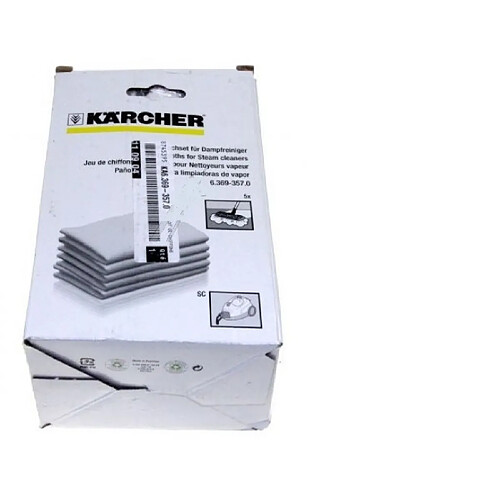 Karcher lingettes pour nettoyeur vapeur - Lot de 5