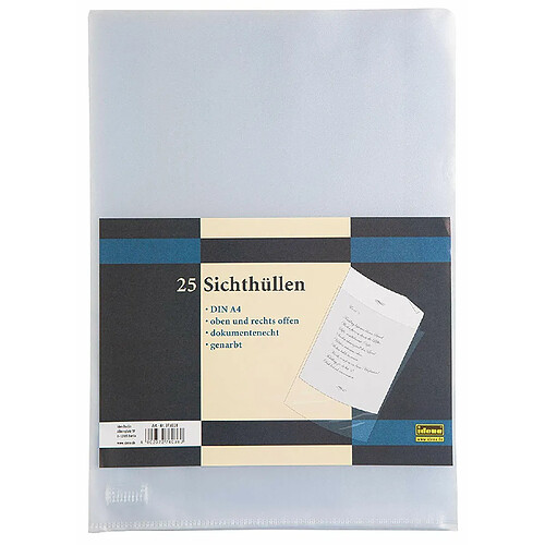 Idena ena Vision Étui A4 Grainé - Lot de 25
