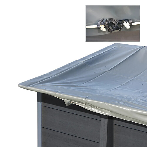 GRE Bâche hiver - 580g/m² - Gris