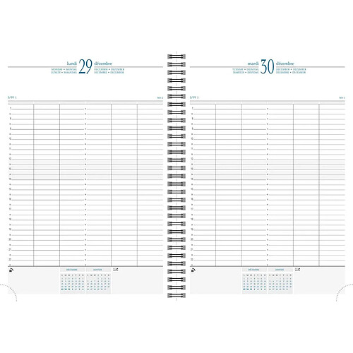 Exacompta Agenda Journalier 2021 Bleu