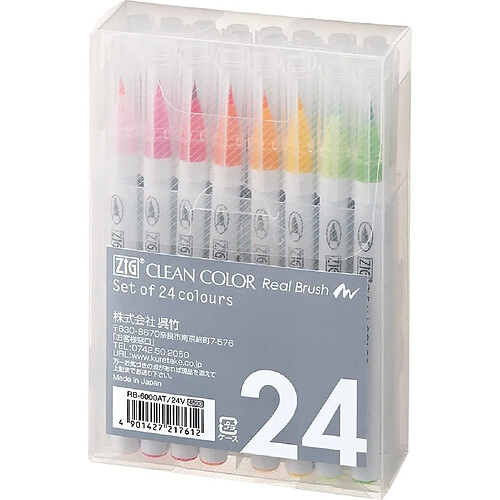 Kuretake ZIG Clean Color Set de 24
