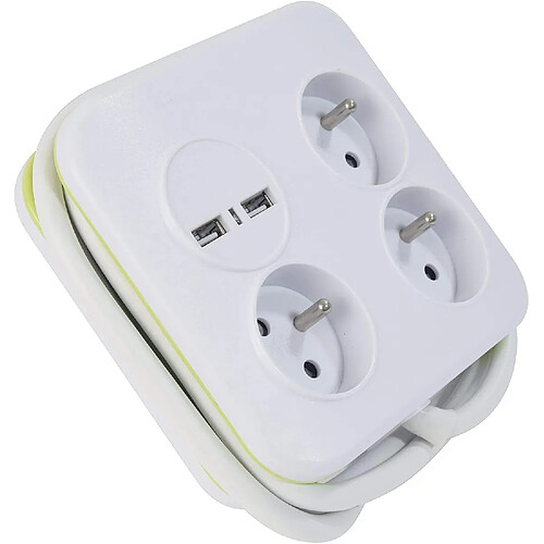 Gefom 400414 Bloc multiprise - Blanc