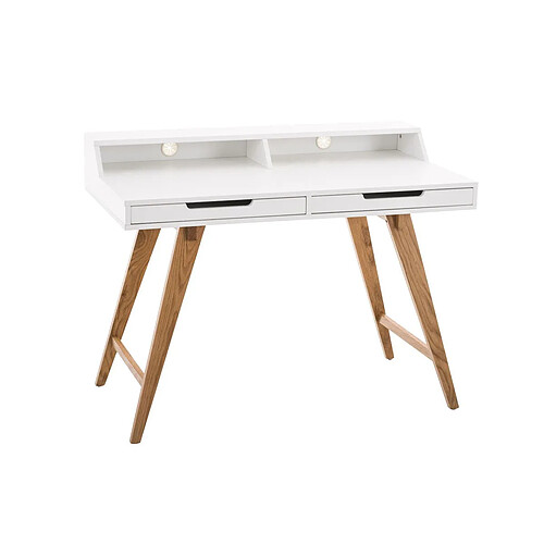 Decoshop26 Bureau informatique scandinave - Blanc