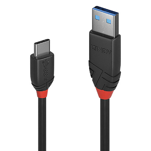 LINDY 36914 Câble USB C/A - 0.15m Noir