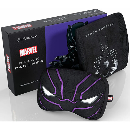 Noblechairs Coussins Mémoire Black Panther