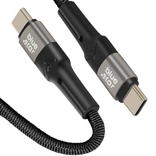 BlueStar Câble USB C / USB C 60W - 2m - Noir
