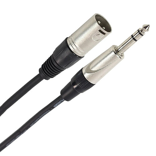 Plugger XLR Mâle 3b - Jack mâle stéréo 0,6m