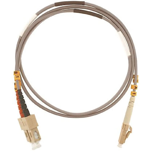 Gigamedia Cordon fibre optique duplex LC/SC - OM3 50/125 µm