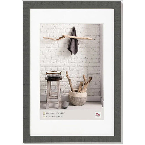 Walther Design Cadre photo Home - Gris 40x60 cm