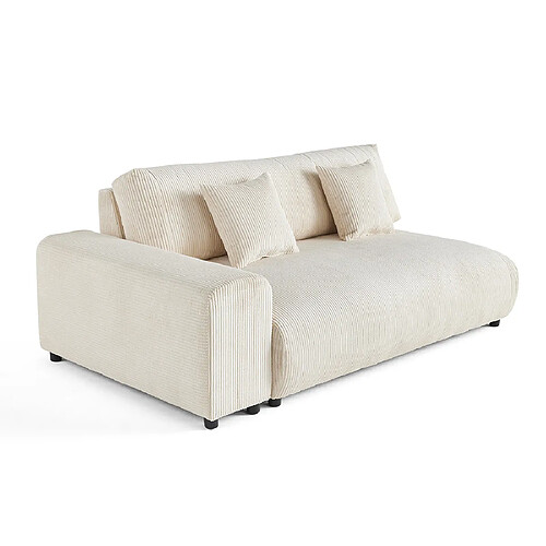 Lisa design canapé modulable 3 places Garance - Beige