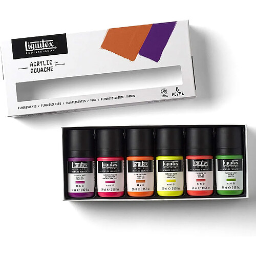 Liquitex Gouache acrylique maquette - Couleurs fluo