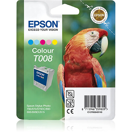 Epson Cartouche d'encre T008 - Couleurs