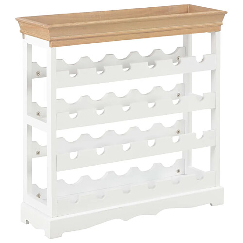 vidaXL Armoire à vin - Blanc