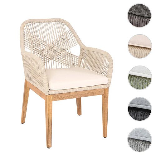 Mendler Chaise de jardin - Beige