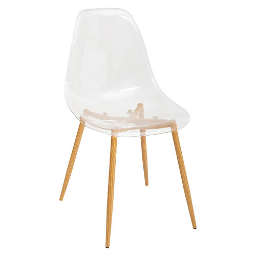 Atmosphera Chaise Imitation Chêne Taho