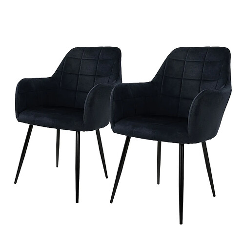 ECD Germany Lot de 2 - Velours Noir