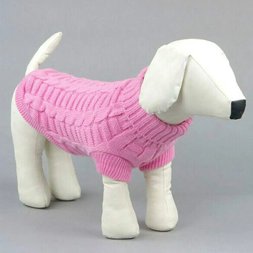 Wewoo Pull chien uni élastique M Rose