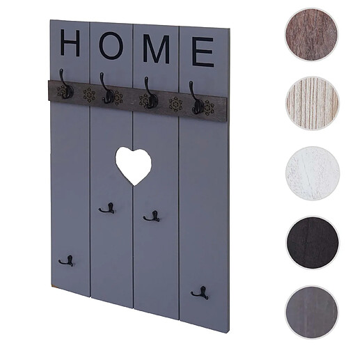 Mendler Portemanteau mural métal - Gris