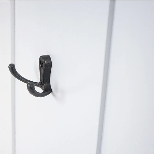 Mendler Patère murale porte-manteaux - Blanc