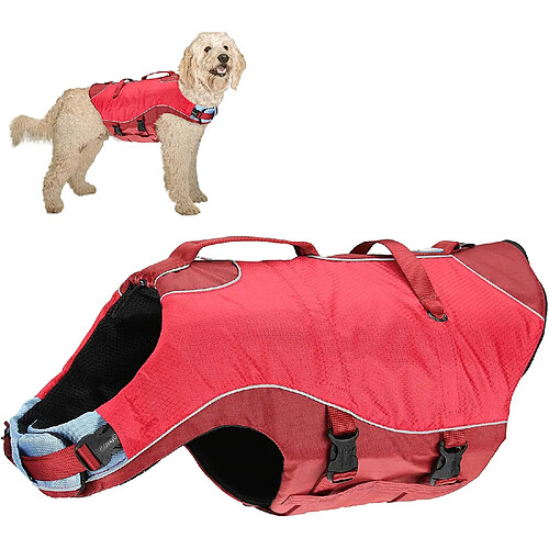 Kurgo Gilet de Sauvetage Surf n' Turf - Rouge - Taille XS