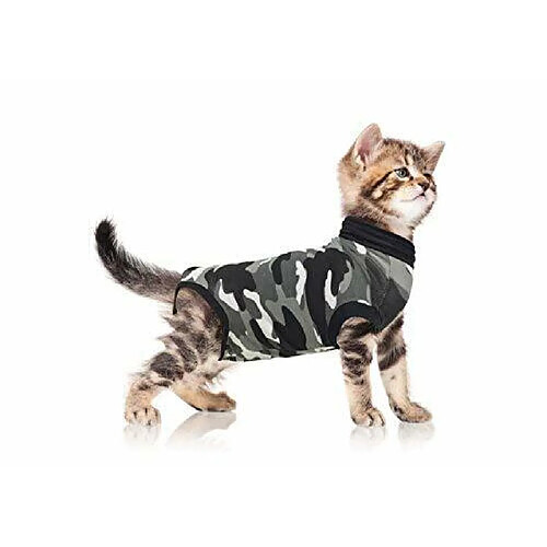 Suitical Restauration Chemise Chat - Noir Camouflage - Petit