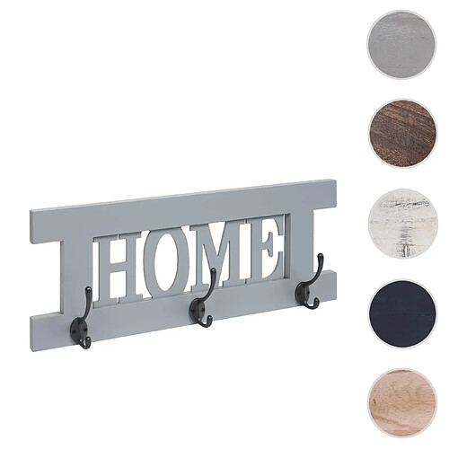 Mendler Portemanteau mural métal - Gris