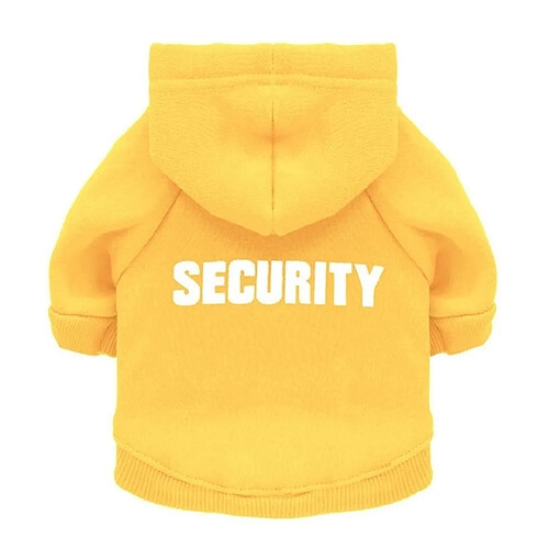 Wewoo Pull avec capuchon pour chien en peluche - Taille L Jaune
