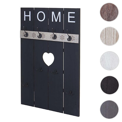 Mendler Vestiaire mural porte-manteaux - Gris