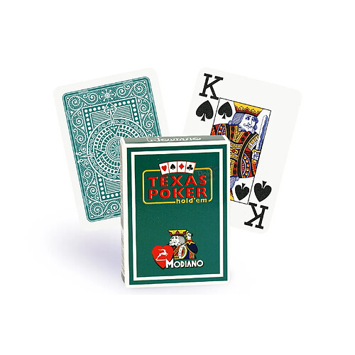 Modiano Cartes Texas Poker - vert