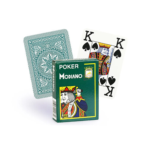 Modiano Cartes poker 4 index - Vert