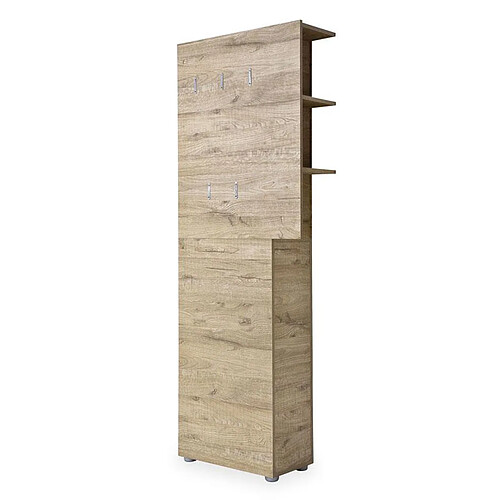 Pegane Vestiaire panneau entrée - Chêne