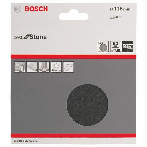 Bosch Disque abrasif 115 mm - Lot de 10