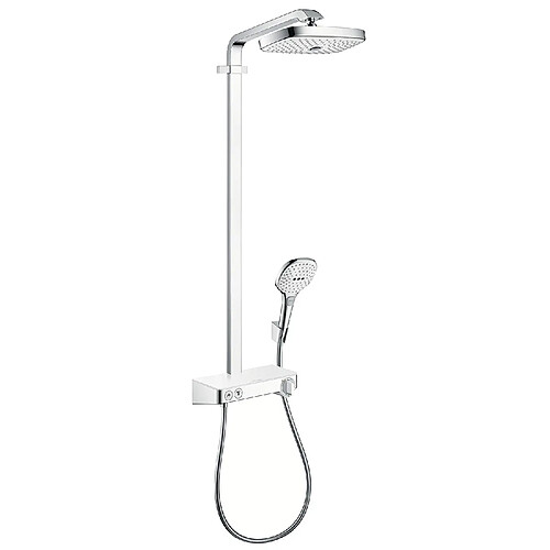 Hansgrohe Colonne de douche thermostatique Raindance - 2 jets - Argent