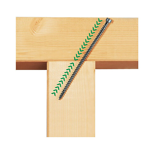 SPAX Vis à bois tête cylindrique 6x180 mm