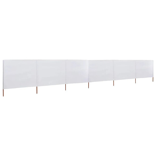 vidaXL Paravent 6 panneaux - Blanc 800 x 80 cm