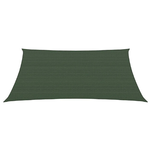 Helloshop26 Voile toile d'ombrage rectangulaire 2x3 m - Vert foncé