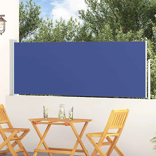 vidaXL Auvent latéral 100x300 cm Bleu