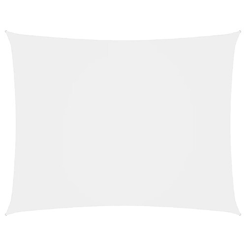 Helloshop26 Voile d'ombrage tissu oxford - 3 x 4,5 m - Blanc