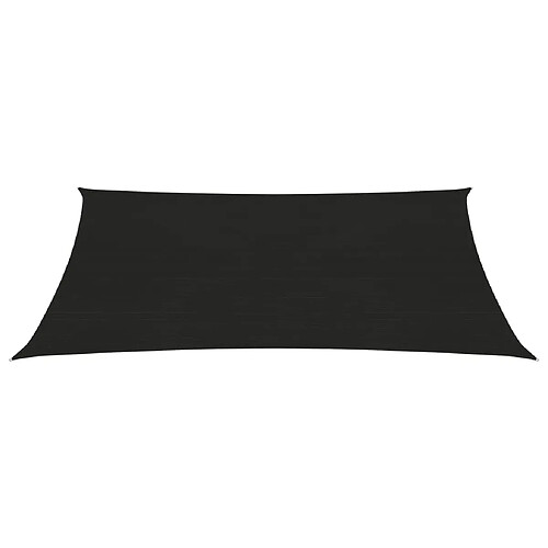 Helloshop26 Voile d'ombrage PEHD - Noir