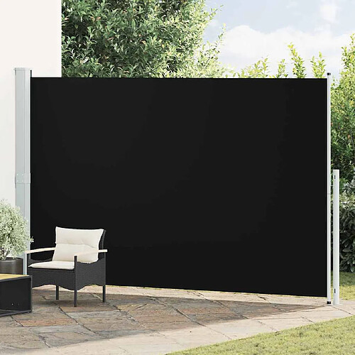 VIDAXL Auvent latéral rétractable 220x500 cm - Noir