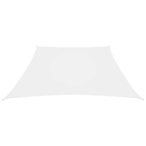 Helloshop26 Voile d'ombrage trapézoïdal - Blanc