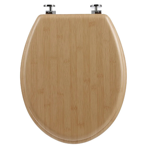 Atmosphera Abattant WC effet bambou Natura - MDF - Marron