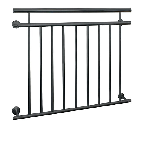 ECD Germany Garde-corps balcon anthracite 90x128 cm