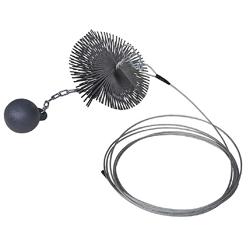 VidaXL Brosse cheminée ronde - 15 cm Dia.