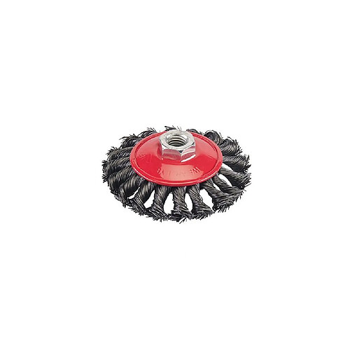 Silverline Brosse à fils d'acier torsadés D.115mm