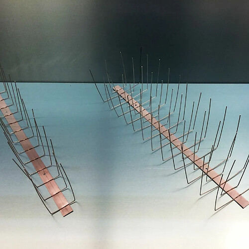 ich-zapfe Repulsif Pigeon Acier Inox V2A 4 Rangées