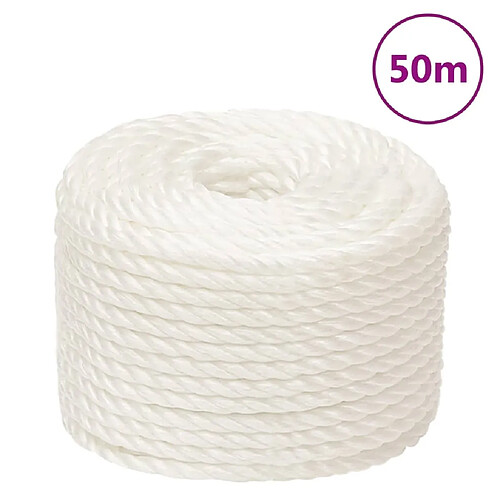 vidaXL Corde de travail 16 mm 50 m Polypropylène