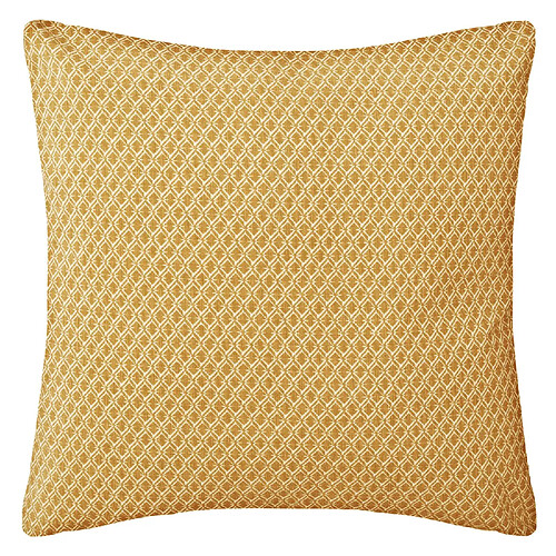 Atmosphera Coussin en coton à motif Otto - 38 x 38 - Ocre
