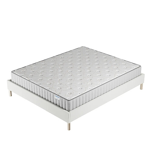 November Sleep Ensemble 120x190 cm, Sommier + Matelas Mousse, ép.22cm à mémoire de forme